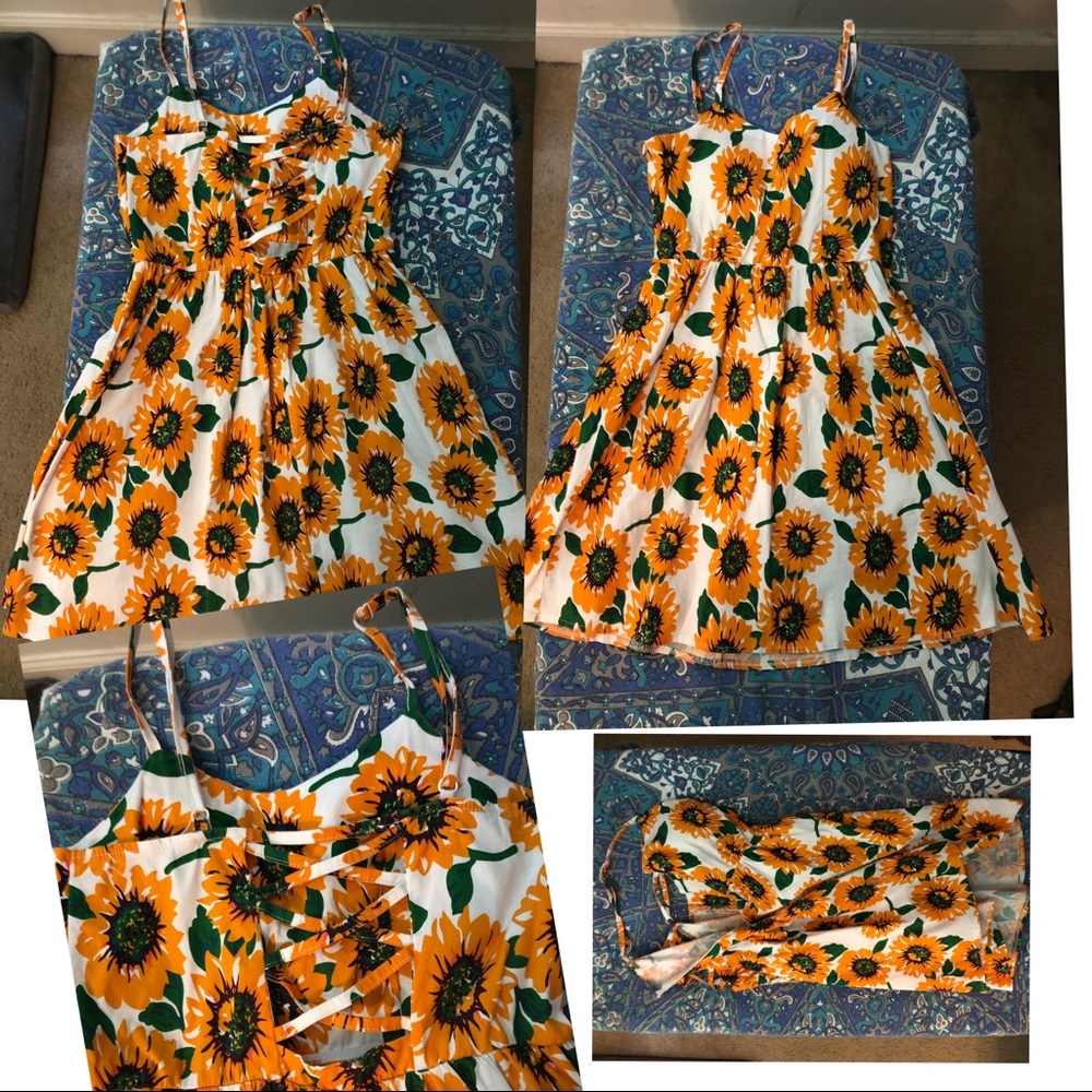 SUNFLOWER MINI DRESS